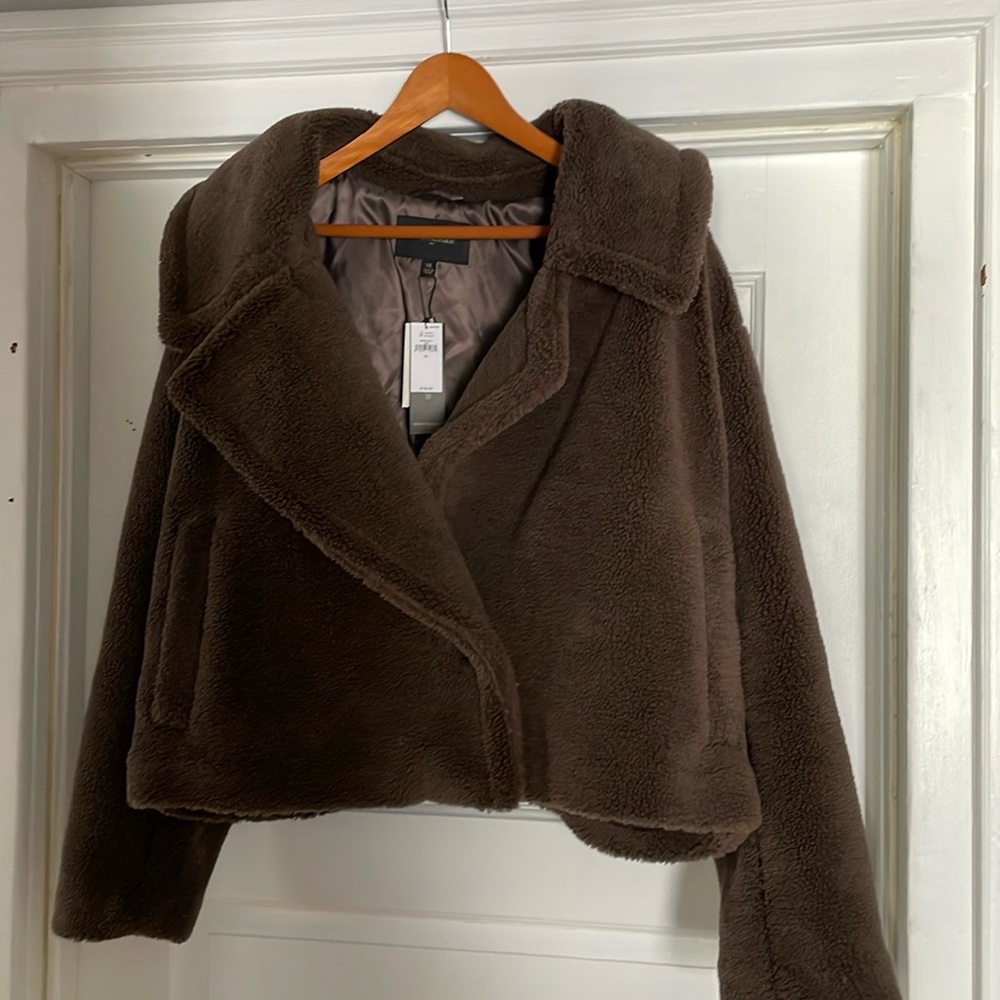 Banana Republic vintage faux fur jacket